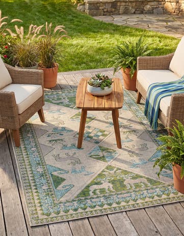 5' x 8' Easy-Clean Casablanca Indoor / Outdoor Rug