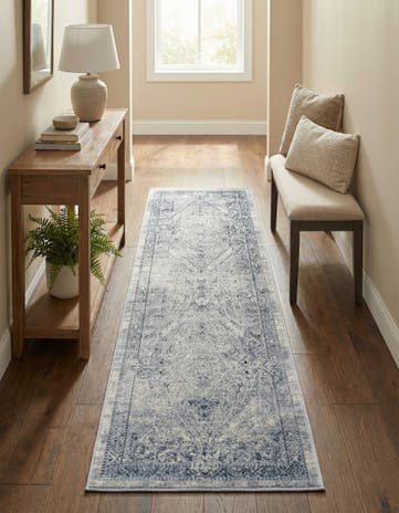 Dark Blue Eliza Runner Rug