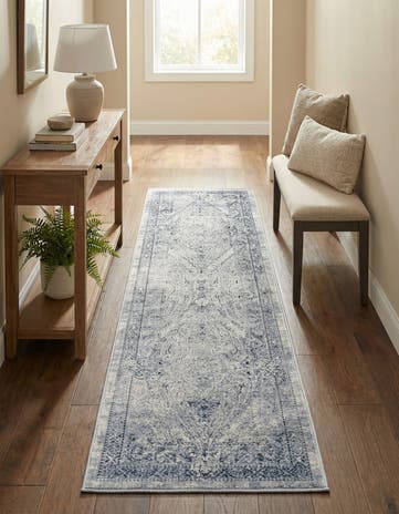 Dark Blue Eliza Runner Rug