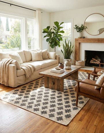 5' 1 x 8' Hand Woven Kala Handwoven Jute Rug
