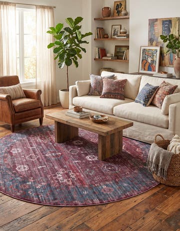7' 3 x 7' 3 Maahru Round Rug