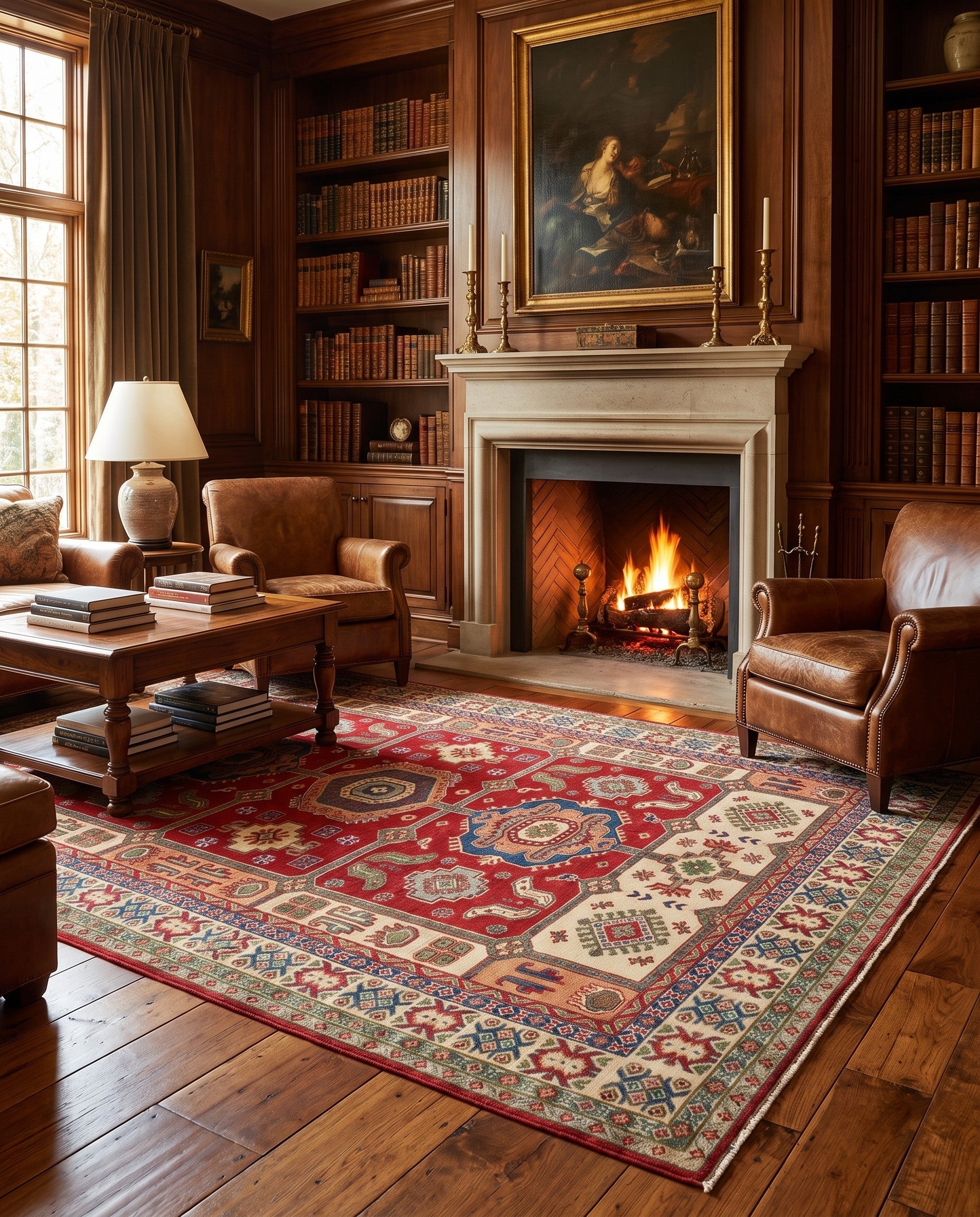 6' 9 x 9' 5 Hand Knotted Kazak Rug