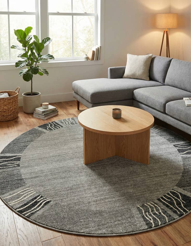 Detail image of 7' 10 x 7' 10 Angelica Round Rug