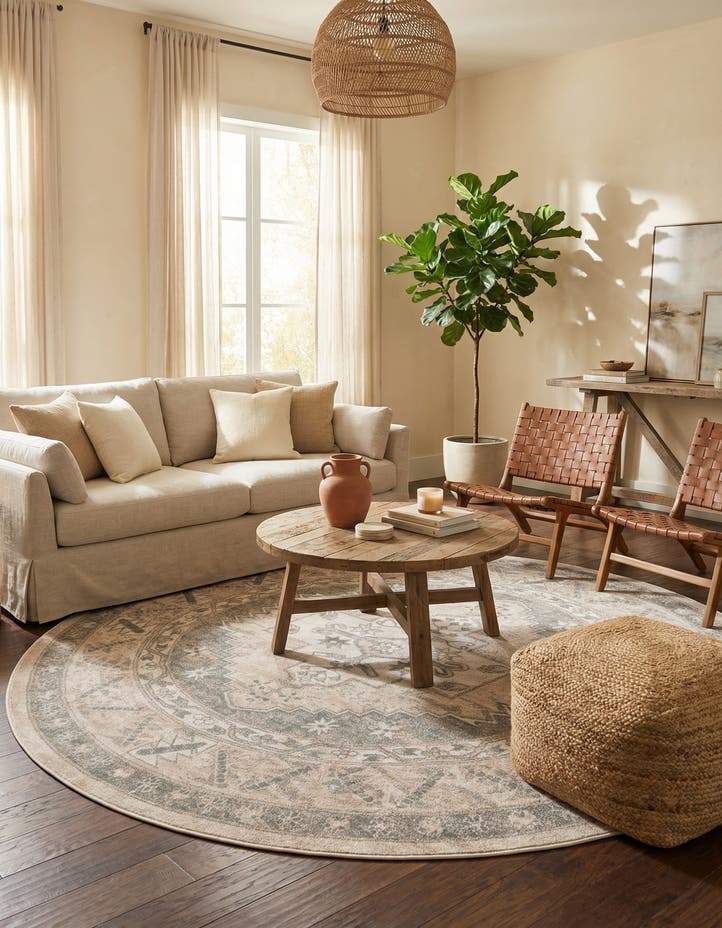 7' 10 x 7' 10 Whitney Round Rug