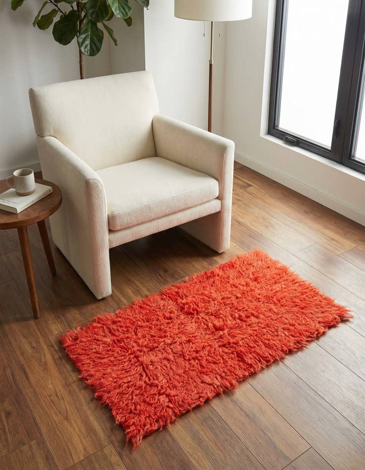 Detail image of 2' x 3' 10 Hand Knotted Moroccan Wool Rug