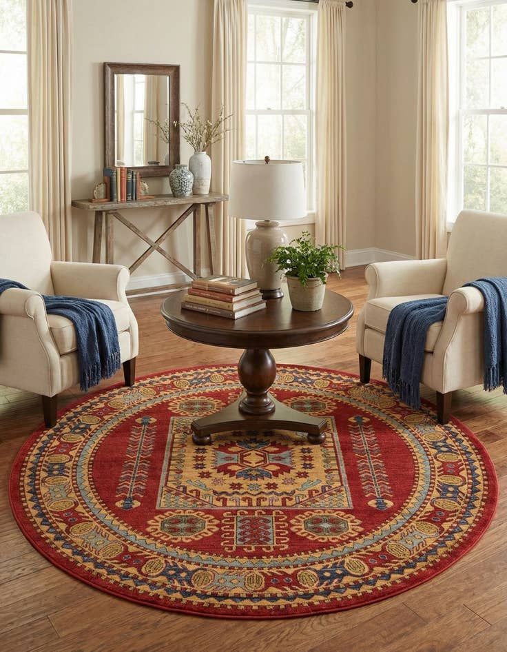 Detail image of 6' x 6' Sara Round Rug