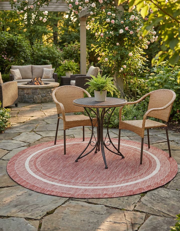 6' 1 x 6' 1 Easy-Clean Border Indoor / Outdoor...