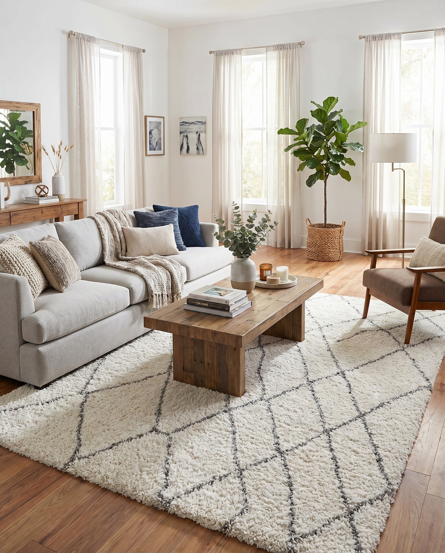 Primary image 7' 10 x 10' Soft Touch Shag Rug