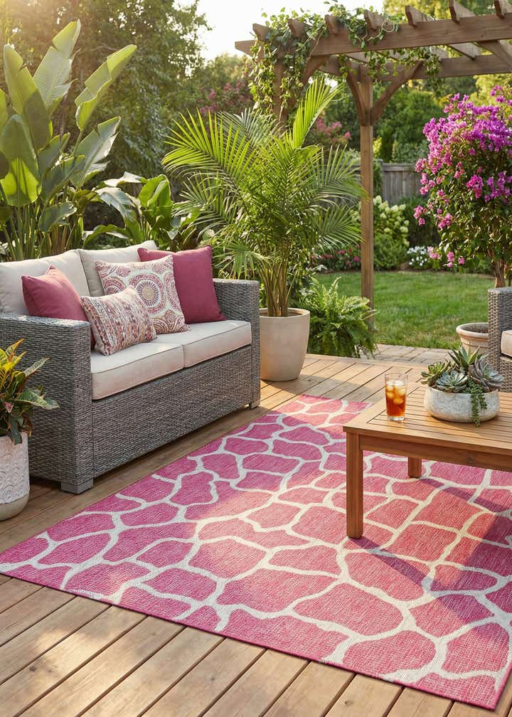 5' 3 x 8' Easy-Clean Safari Indoor / Outdoor Rug