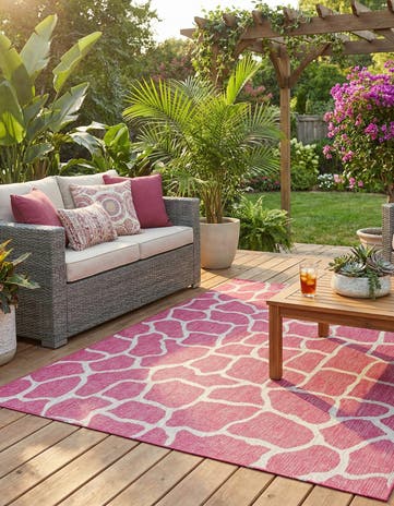 5' 3 x 8' Easy-Clean Safari Indoor / Outdoor Rug