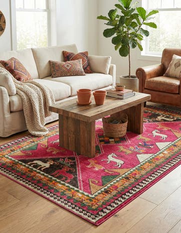 Pink Washable Mesa Rug