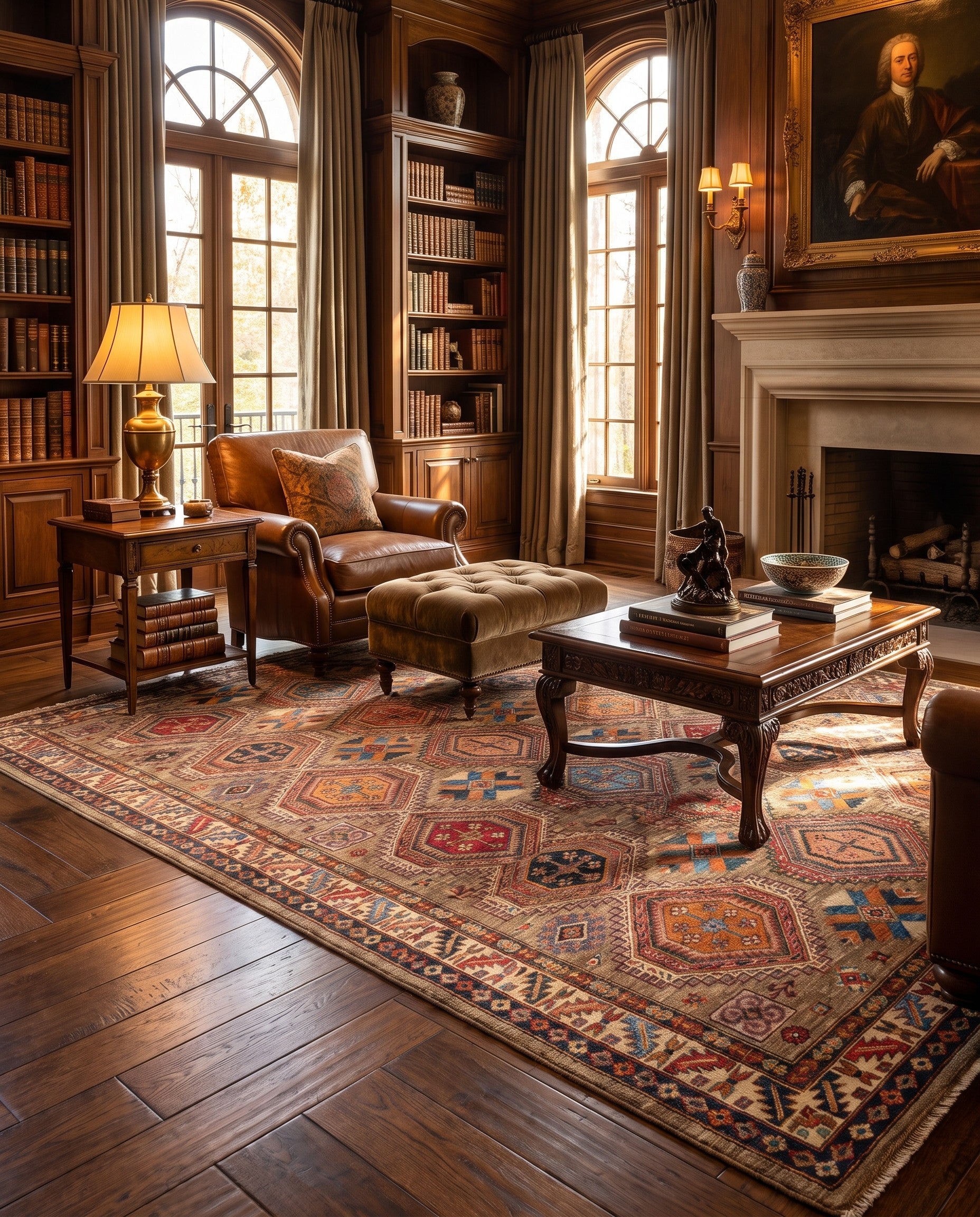 6' 10 x 9' 9 Hand Knotted Kazak Rug