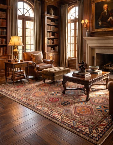 210cm x 295cm Hand Knotted Kazak Rug