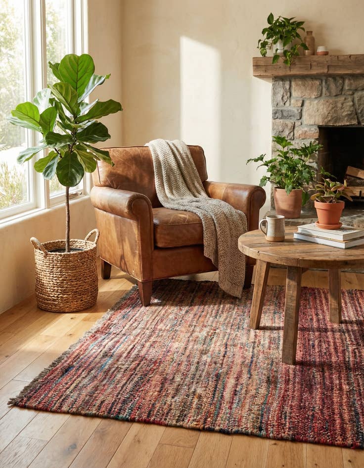 Detail image of 3' 1 x 4' Hand Knotted Moroccan Wool Rug