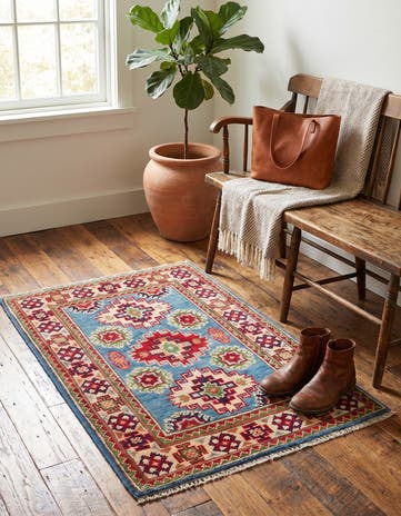 2' 1 x 3' Hand Knotted Kazak Rug