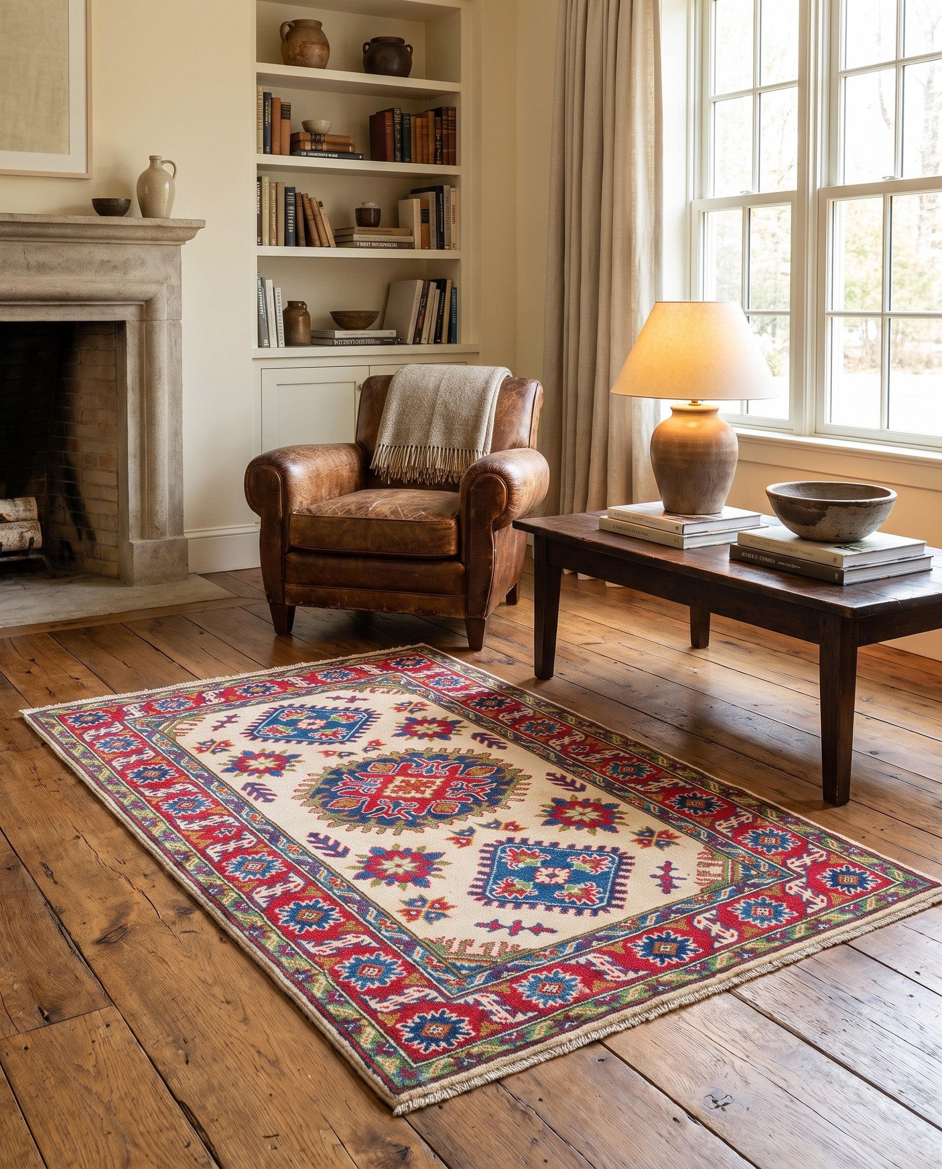 3' 3 x 5' 1 Hand Knotted Kazak Rug