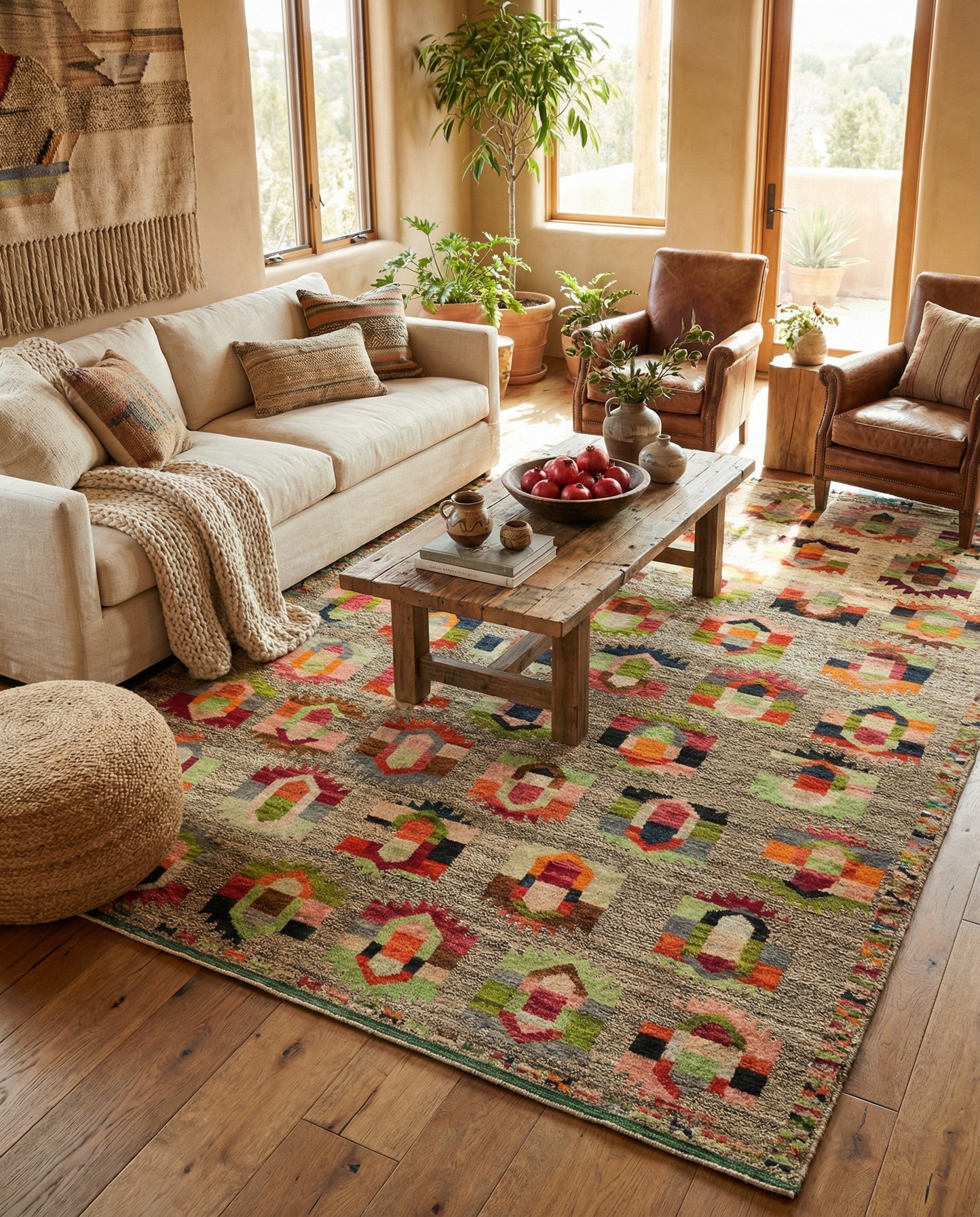 6' 9 x 10' 1 Hand Knotted Balouch Wool Rug