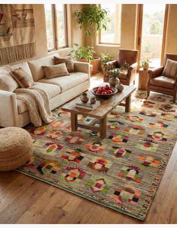 6' 9 x 10' 1 Hand Knotted Balouch Wool Rug