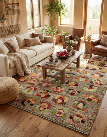 6' 9 x 10' 1 Hand Knotted Balouch Wool Rug