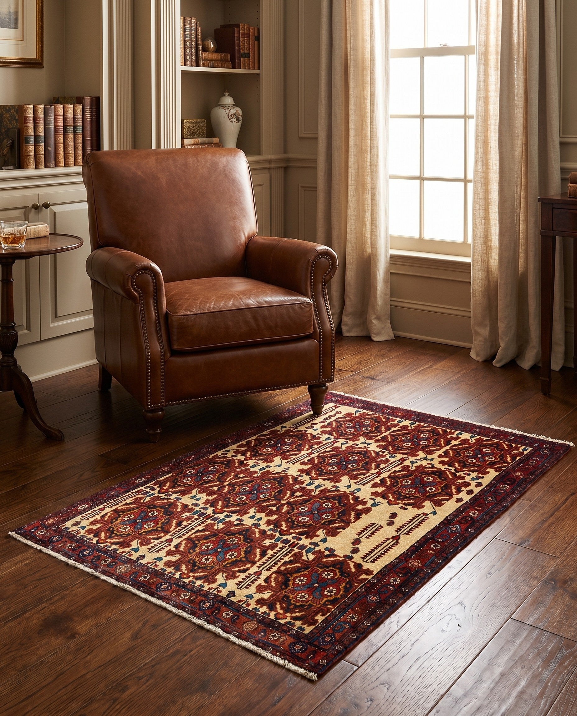 4' 1 x 5' 3 Afshar Wool Rug