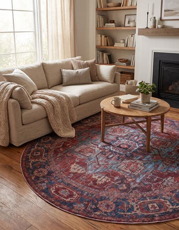 7' 3 x 7' 3 Maahru Round Rug