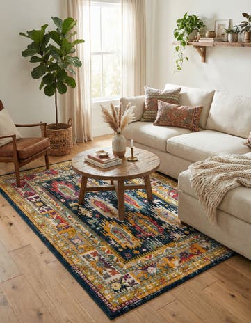 Navy Blue Madeline Rug