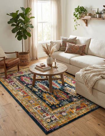 Navy Blue Carrington Rug