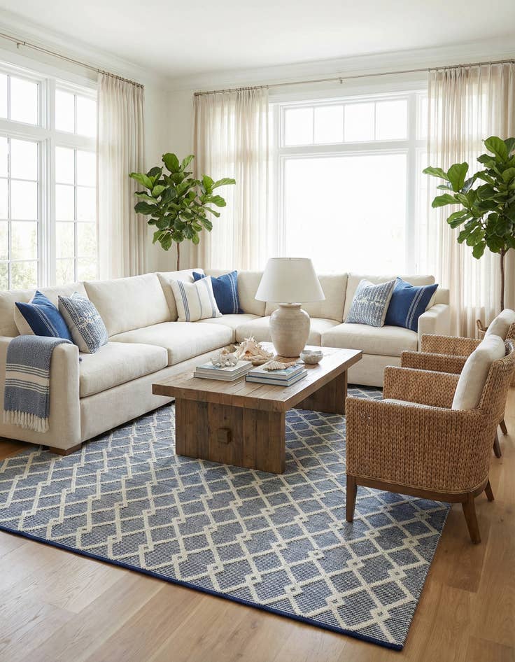 Detail image of 9' x 12'  Hand Knotted Jill Zarin Dorset Rug