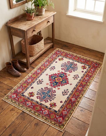 2' 8 x 4' 1 Hand Knotted Kazak Rug