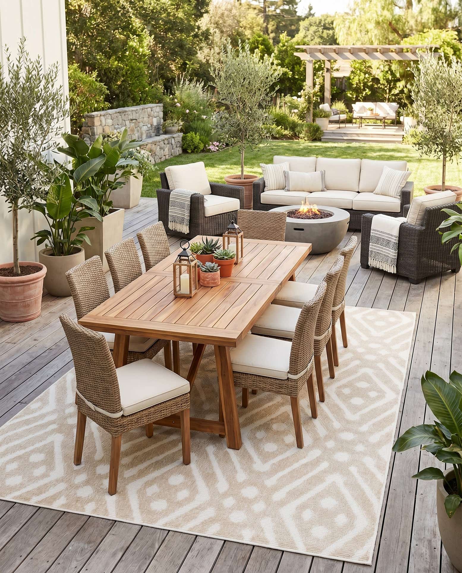 8' x 10' Easy-Clean Sabrina Soto Ella Indoor / Outdoor Rug