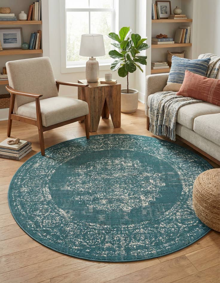 Detail image of 5' 3 x 5' 3 Aarhus Round Rug