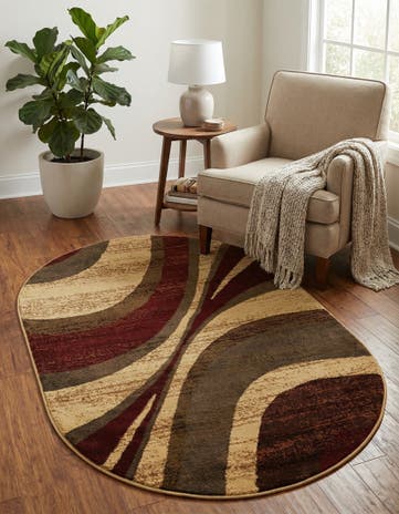 3' 1 x 5' 3 Cafe Oval Rug