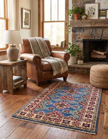2' 7 x 4' 1 Hand Knotted Kazak Rug