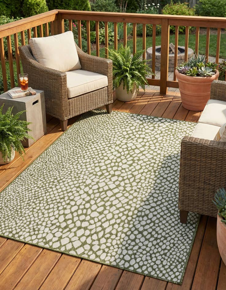Detail image of 5' 3 x 8' Washable Jill Zarin Cape Town Indoor / Outdoor Rug