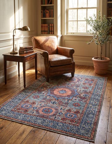 3' 6 x 4' 10 Hand Knotted Mamluk Ziegler Rug