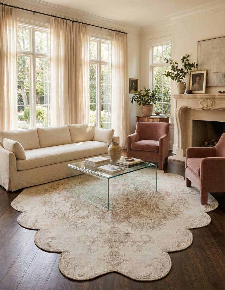 Detail image of 7' 2 x 9' 1 Hand Knotted Ultra Vintage Persian Wool Rug