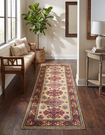 2' x 6' Hand Knotted Kazak Runner Rug