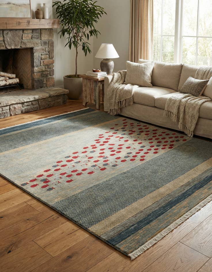 Detail image of 8' x 8' Kashkuli Gabbeh Square Rug