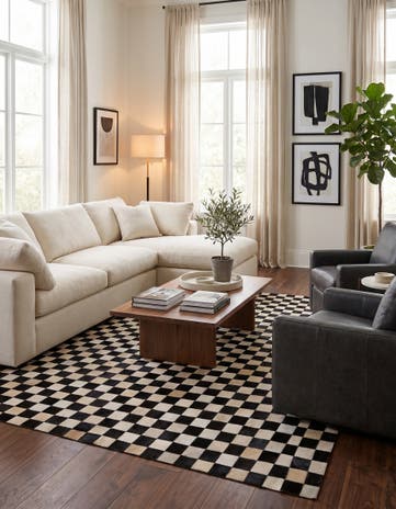 5' 8 x 7' 10 Cowhide Stocks Rug