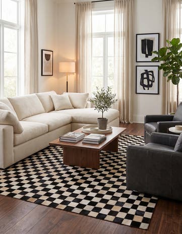 5' 8 x 7' 10 Cowhide Stocks Rug