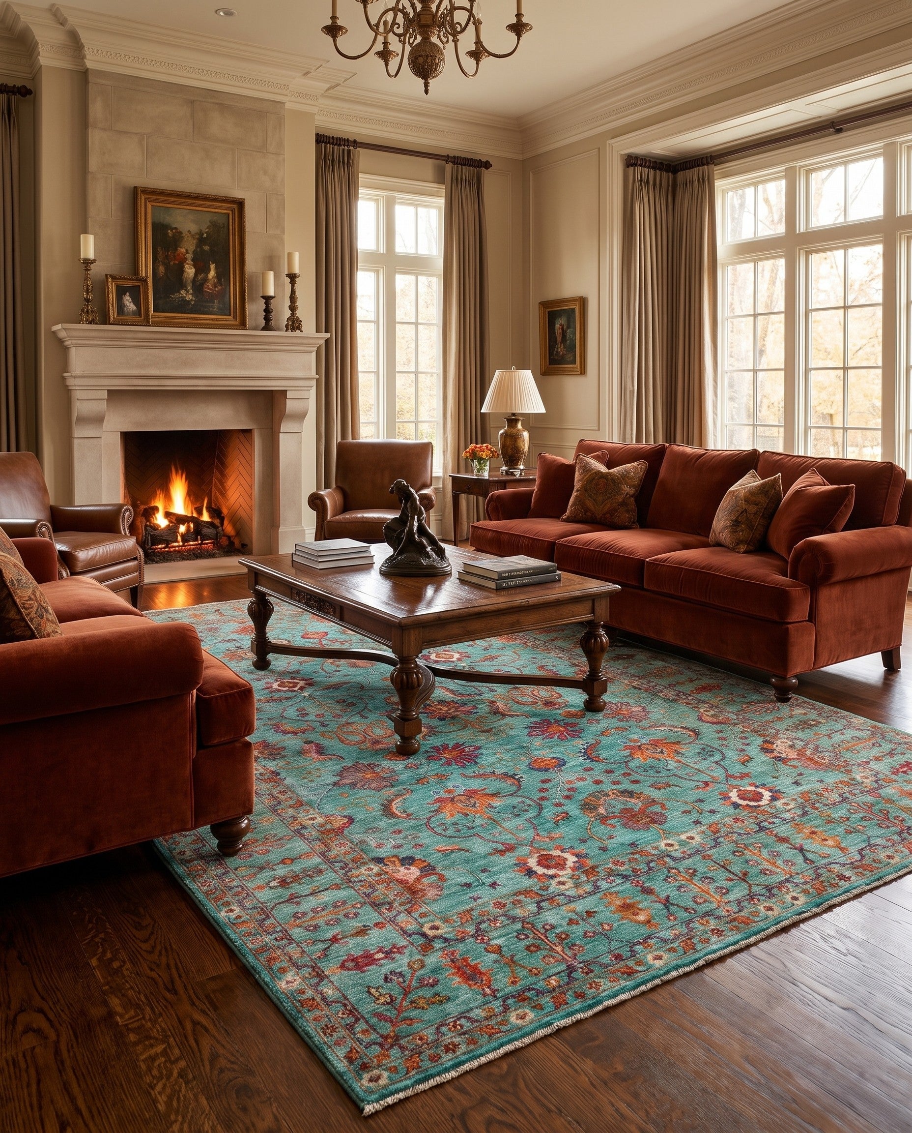 6' 8 x 10' 4 Hand Knotted Ariana Ziegler Rug