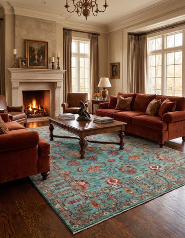 6' 8 x 10' 4 Hand Knotted Ariana Ziegler Rug