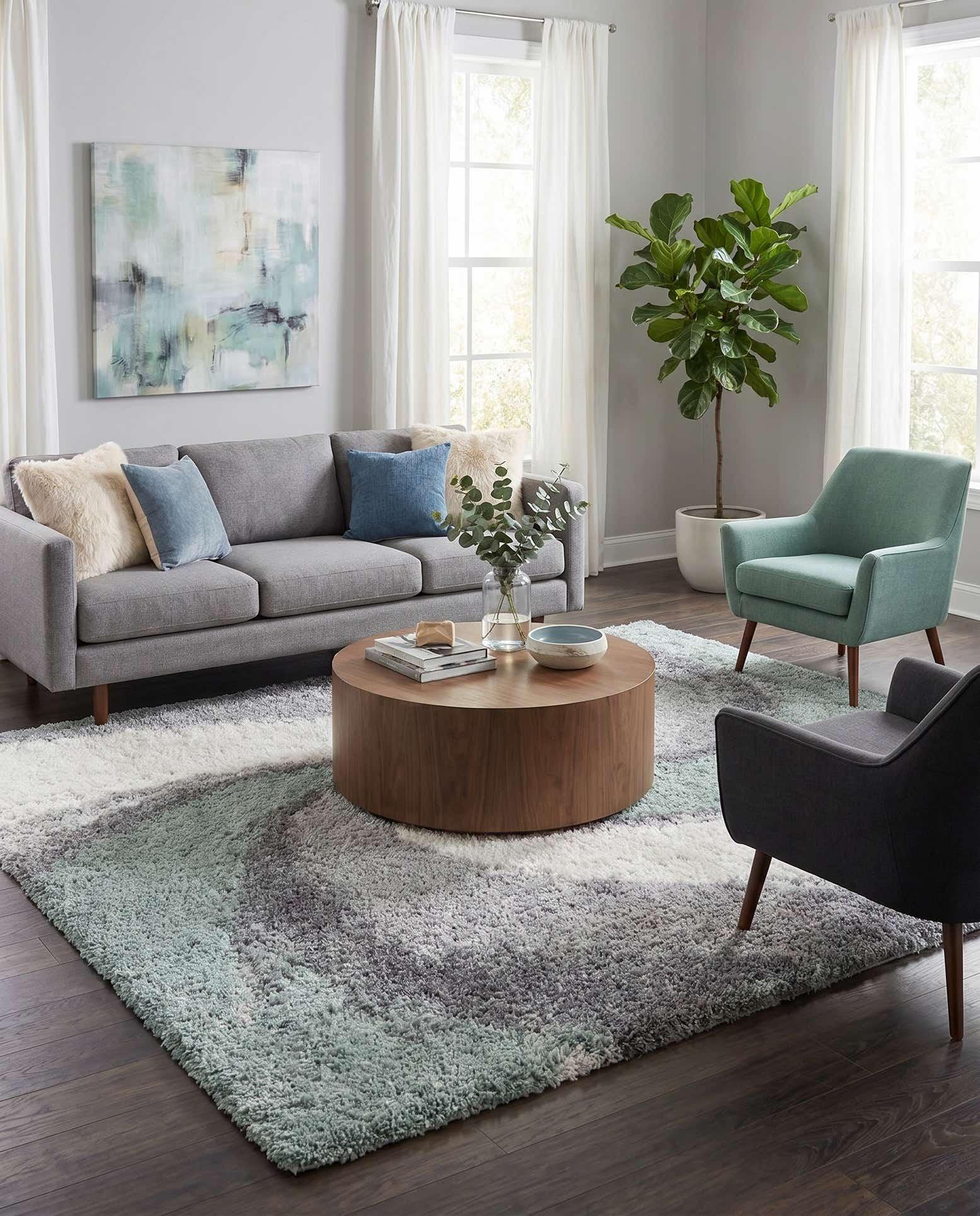 9' x 12' Soft Touch Shag Rug