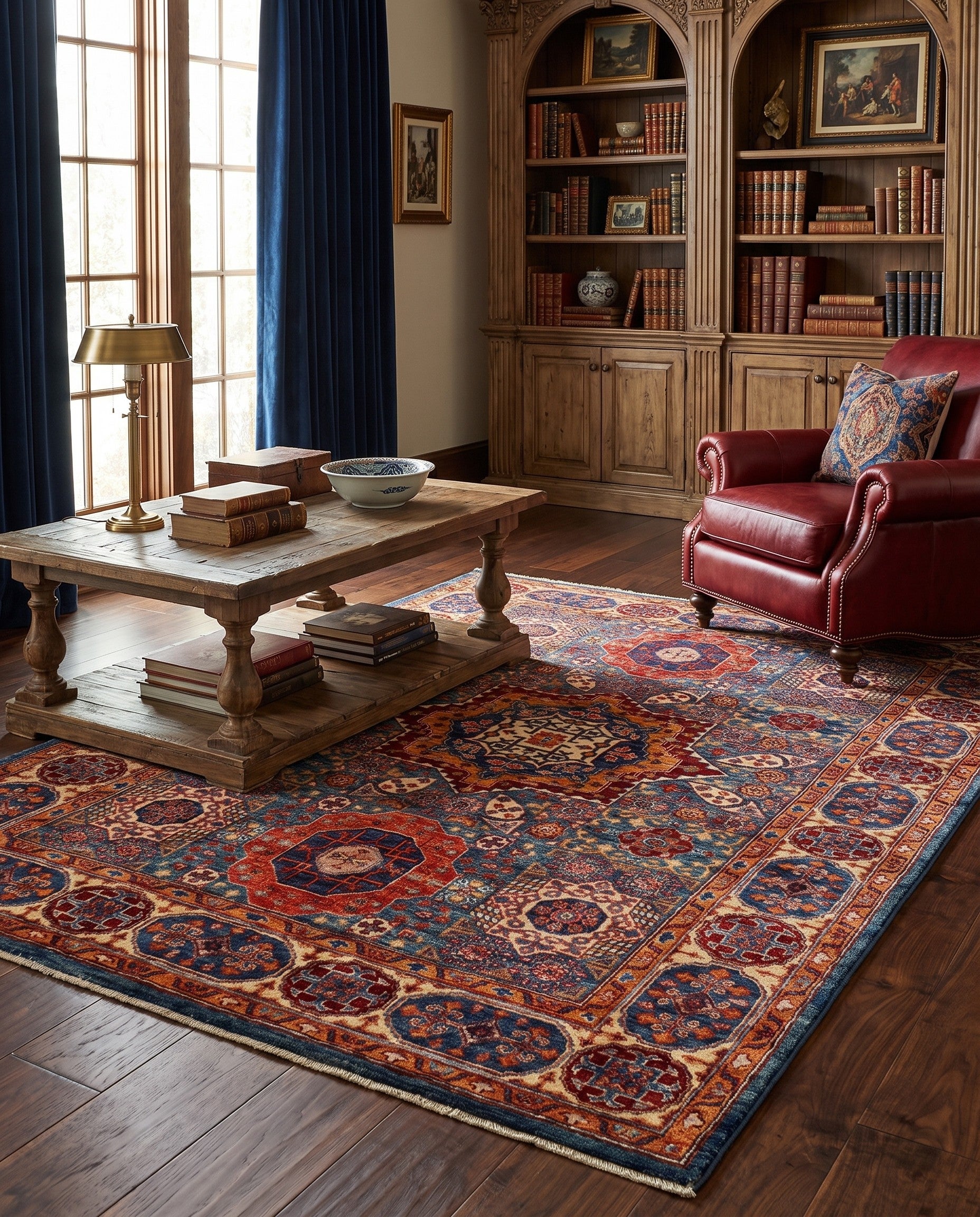5' x 6' 11 Hand Knotted Mamluk Ziegler Rug