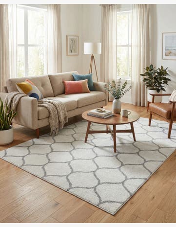 5' 3 x 8' Trellis Frieze Rug