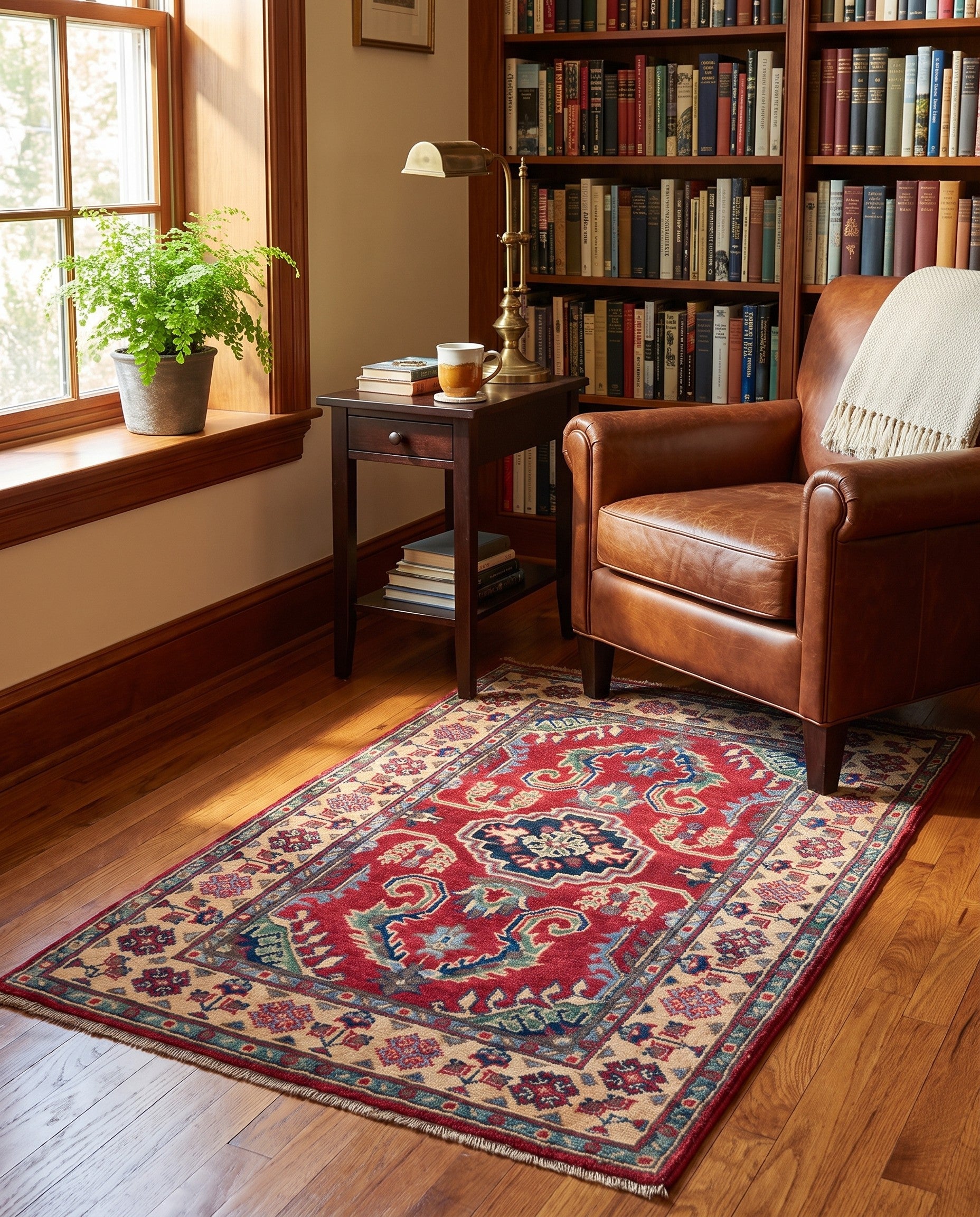 2' 9 x 4' 2 Hand Knotted Kazak Rug