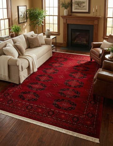 Red Bokhara Rug