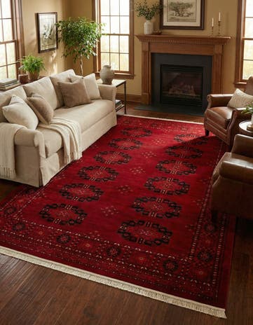Red Bokhara Rug