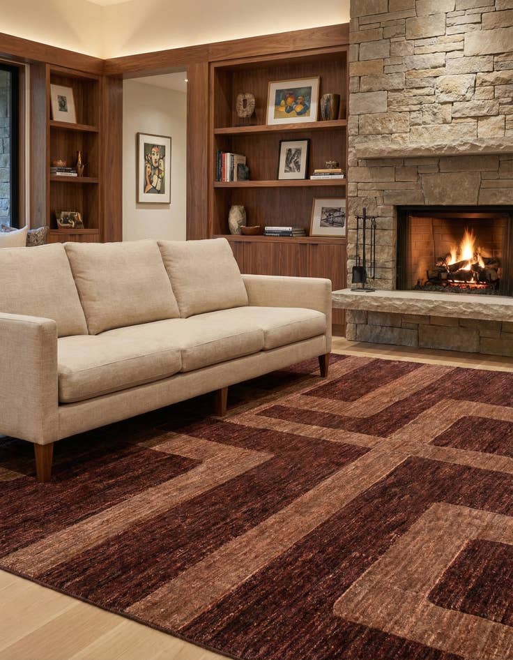 Detail image of 6' 7 x 8' Juma Wool Rug