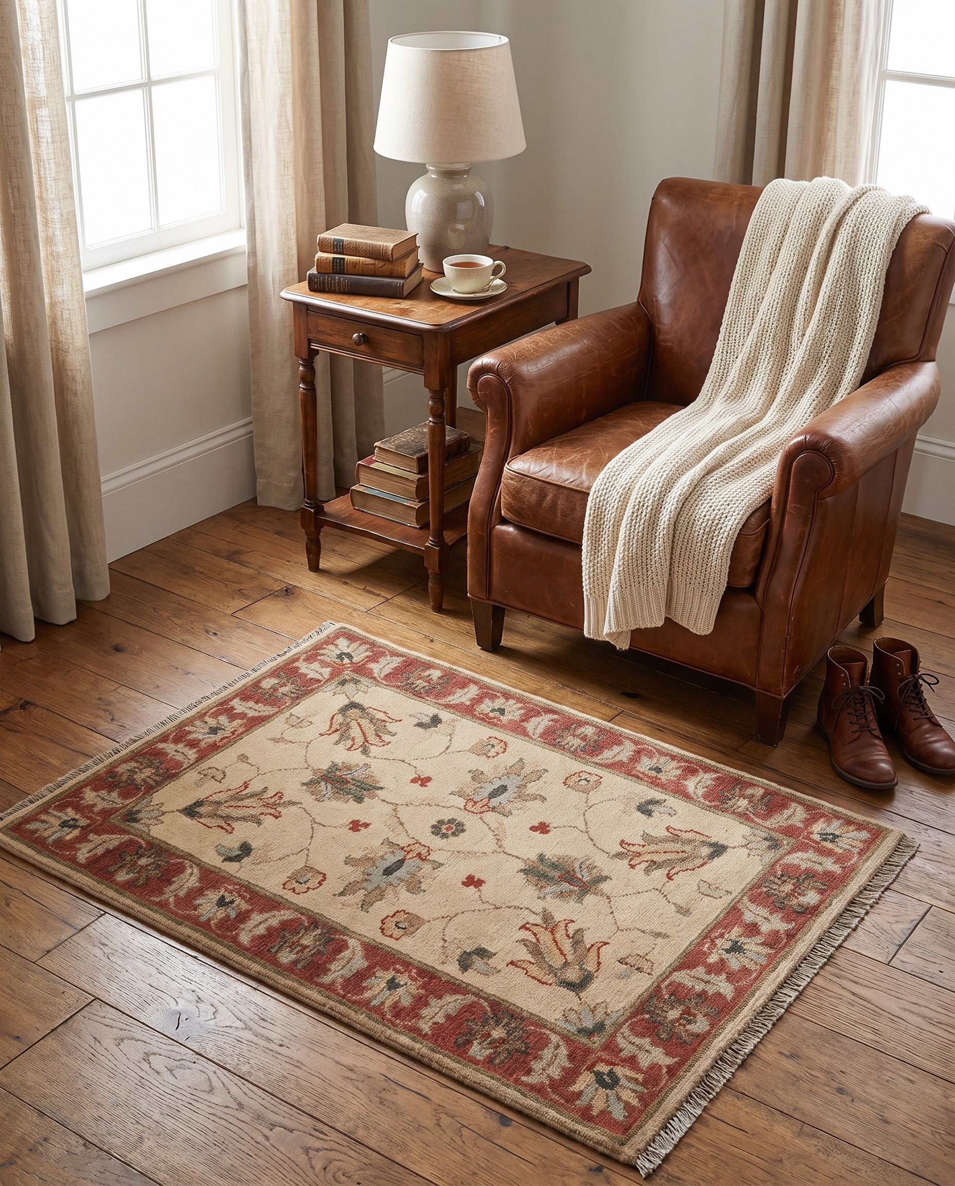 2' 1 x 2' 11 Hand Knotted Ariana Ziegler Rug